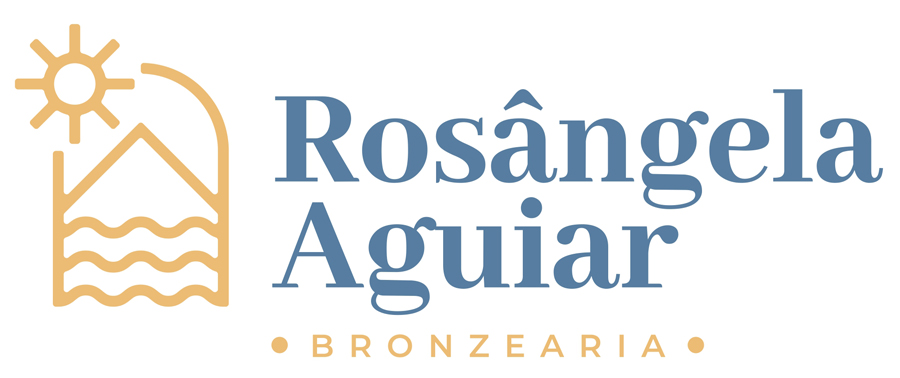 Rosângela Aguiar Bronzearia logomarca menu principal.